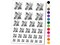Distressed Splatter Background Temporary Tattoo Water Resistant Fake Body Art Set Collection